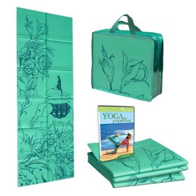 FOLDING YOGA MAT KIT (Phtalate-Free Folding Mat, Tote & DVD)