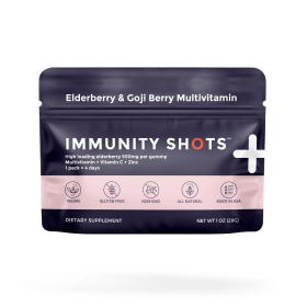 Elderberry & Goji Berry Immunity Shots Gummy Vitamins | 12-Pack