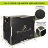 3-in-1 Wood Power Grip Plyometric Box