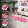 Extra Thick Yoga and Pilates Mat  1/2-in