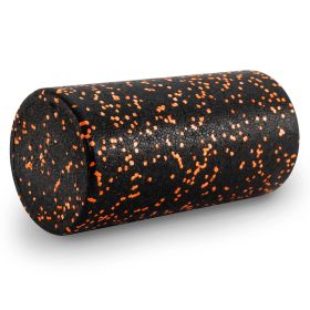 High Density Speckled Foam Roller 12x6-in (Option: Black/Orange)