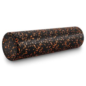 High Density Speckled Foam Roller 24x6-in (Option: Black/Orange)