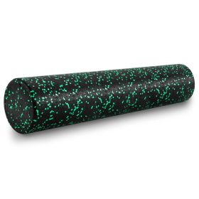 High Density Speckled Foam Roller 36x6-in (Option: Black/Green)