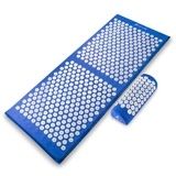 Full Body Acupressure Mat and Pillow Set (Option: Blue)