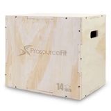 3-in-1 Wood Plyometric Jump Box (Option: PWB - L)