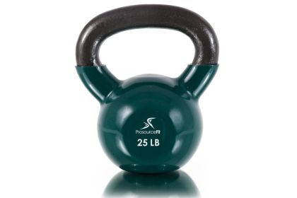 Vinyl Coated Iron Kettlebell (Option: 25lb)