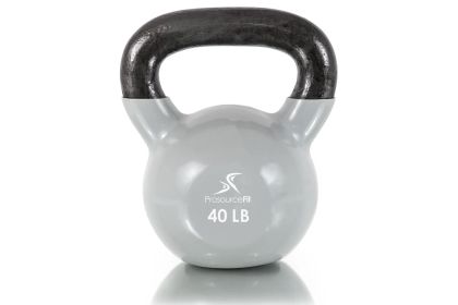 Vinyl Coated Iron Kettlebell (Option: 40lb)