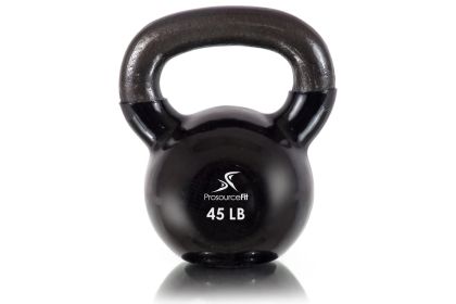 Vinyl Coated Iron Kettlebell (Option: 45lb)