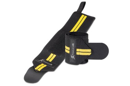 Weight Lifting Wrist Wrap with Loop (Option: Yellow)